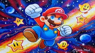 I Made This Character FLOAT Using ONLY Art 😱  |  Miracle Hands  |  #art #drawing #supermario
