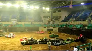Demolition Derby Full Length Video at 2X Normal Speed; Florence, South Carolina March 2022,