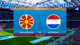 North Macedonia vs Netherlands | UEFA Euro 2020 | Group C | Johan Cruijff ArenA | PES 2021