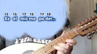 Ayer y hoy (Se maravillaban) | Mandolina con sistema de números