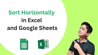 Сортировка по горизонтали по строкам в Excel и Google Sheets.