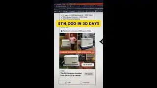 $114,000 in 30 Days | Facebook Ads for Electricians Selling Standby Generator Installations #shorts