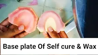 Step #02 Base plate formation//How to make base plate from self cure and wax