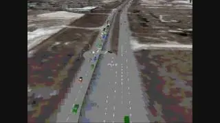 US 281 Super Street Evening Rush Hour Simulation