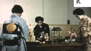 1950s, 1960s, Ikebana, Western Women Learn Japanese Flower Arranging, Archive Footage