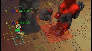 OSRS Gridmaster: Inferno Kill Jal-Zek Tile with blowpipe and red chinchompas