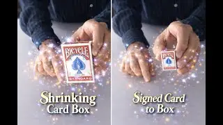 Shrinking Card Box & Signed Card to Box by Michael Boden
