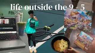 Life Outside My 9 - 5 ☕🎾 | learning new hobbies, cozy nights with friends & simple living ⭐︎