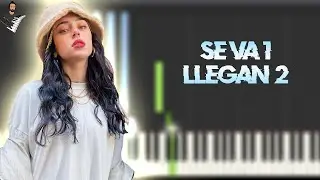 Nicki Nicole - Se va 1 llegan 2 | Instrumental Piano Tutorial / Partitura / Karaoke / MIDI