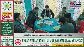 JKAS Officer Afaqi Sets Example by Holding Daughter&rsquo;s Wedding in His Village