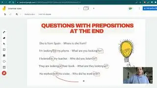 English Grammar - questions with prepositions at the end (вопросы с предлогами в конце)