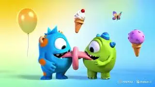 Crazy 3D Monsters Chase Ice Cream 🍦🤣 | Funny Animation Short #viralvideo #funny #icecream #playing