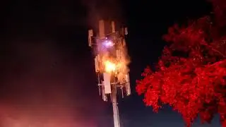 Commercial Structure / cellphone tower fire in Citrus Heights