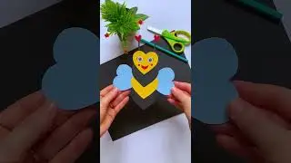 🕊️✨ Flying Bird Paper Craft | Easy Handmade DIY for Kids ✂️😍#shorts #viral #trending #papercraft