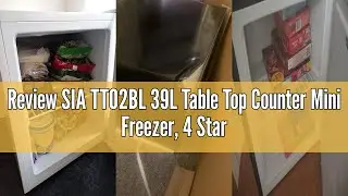 Review SIA TT02BL 39L Table Top Counter Mini Freezer, 4 Star Freezer Rating, Removable Wire Shelf, R