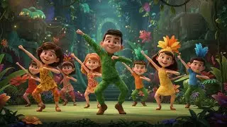 Learn Easy Dance Moves with Animated Friends 💃 | Kids Dance Song