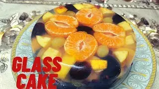 Fruit Galss Cake |Transparent Cake | Agar-Agar Recipe |China Grass|@cookvlogwithrukhsarkhan8259