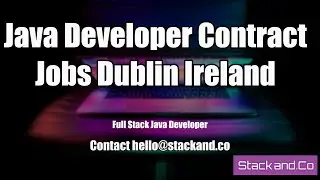 Java Developer Contract Jobs Dublin Ireland
