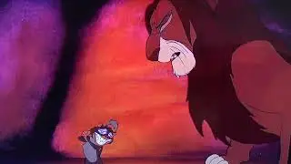 Simba save's Timon and Pumbaa from the White Jackal in disguise