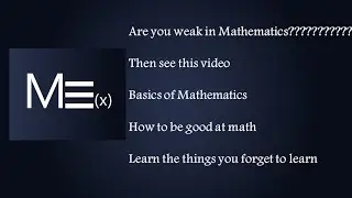 Basics of Mathematics || Algebraic Expression || Fundamentals || MExpert  || Part 1