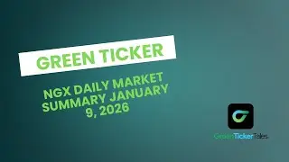 Greenticker NGX Daily Market Summary January 9, 2026