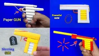 Paper Gun Making | 3 Best Paper Guns Making | How to make a Paper Gun