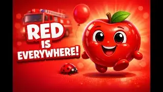 The Red Color Song 🔴 | Learn Colors with Fun Objects