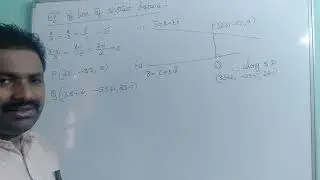 Equation of line along Shortest distance.