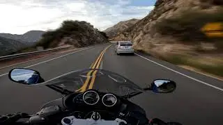 Late Apexing Corners Practice - Fast Ride Down Big Tujunga, CA | 4k POV (Raw sound, no music)