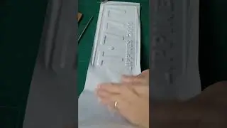 Vinyl Wrapping of License Plate #shorts #shortsbeta #shortvideo