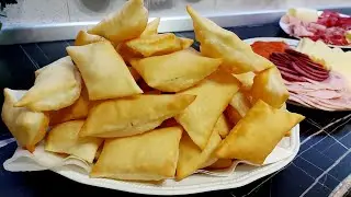 Crescentine -Gnocco Fritto Fatto in casa senza Strutto Ricetta facile  veloce e Gustosa