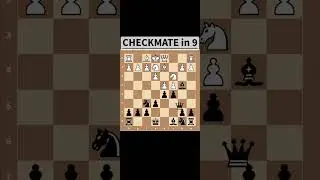 CHECKMATE in 9 moves in Nimzo Indian Defence 🔥🔥 #chess #shorts