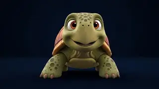 Baby Turtle Crawls So Slow! 🐢💚 | Cute Movement Song for Kids | Gentle Nursery Rhyme