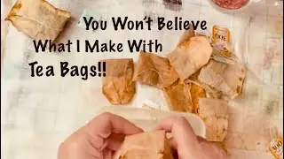 Tea Bag Crafting Tutorial / Junk Journal Supplies / Mixed Media/ Trash To Treasure Decor