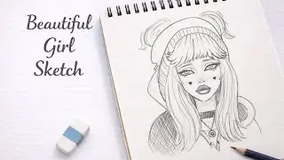 Beautiful Girl Sketch Drawing │ So Satisfying