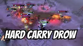 How to play Drow Ranger | Carry Guide | 7.39d