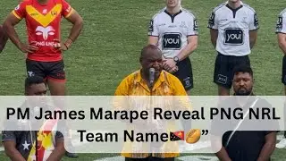 Prime Minister James Marape announced the new PNG NRL team name. PNG Chiefs