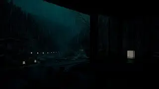 Gentle Garden Rain Sounds at a Cozy Cabin 🌧 (No Ads) | Soothing Night Rain for Deep Sleep & Calm