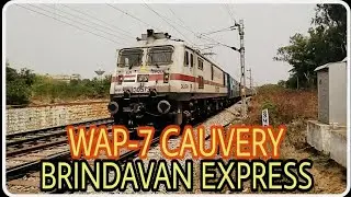 CAUVERY WAP7 WITH 12639 BRINDAVAN EXPRESS