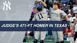 Aaron Judge crushes a 471-ft smash to left-center