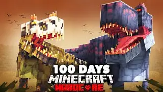I Survived 100 Days in JURASSIC WORLD in Hardcore Minecraft...