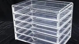 Custom 5 layers clear acrylic makeup organizer