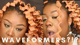 Waveformers Ripple Flair: Easy HEATLESS CURLS on Natural Hair