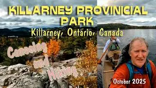 Canoe camping in Killarney Provincial Park in Canada