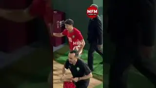 إبراهيم دياز يغادر الملعب الشرفي بوجدة بكرة الهاتريك