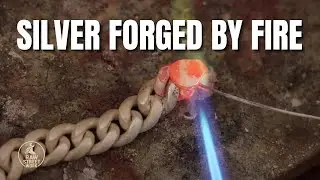 Ковка серебра огнём | Кубинский браслет ручной работы с нуля
