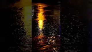 Night Rain Background Video With No Music #background #relaxation #rain #chill#sleep #vibes #shorts