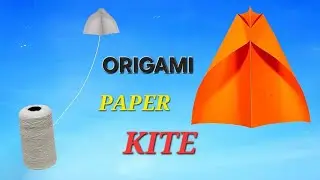EASY ORIGAMI PAPER CRAFT KITE!HOW TO MAKE PAPER CRAFT KITE!DIY PAPER CRAFT KITE!MAKAR SANKRANTI KITE