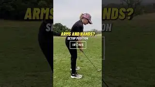 A good hand position for iron setup #golf #golfswing #simplegolftips #golfsetup
