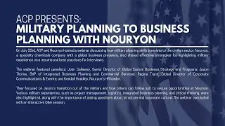 ACP Presents: Military Planning to Business Planning with Nouryon